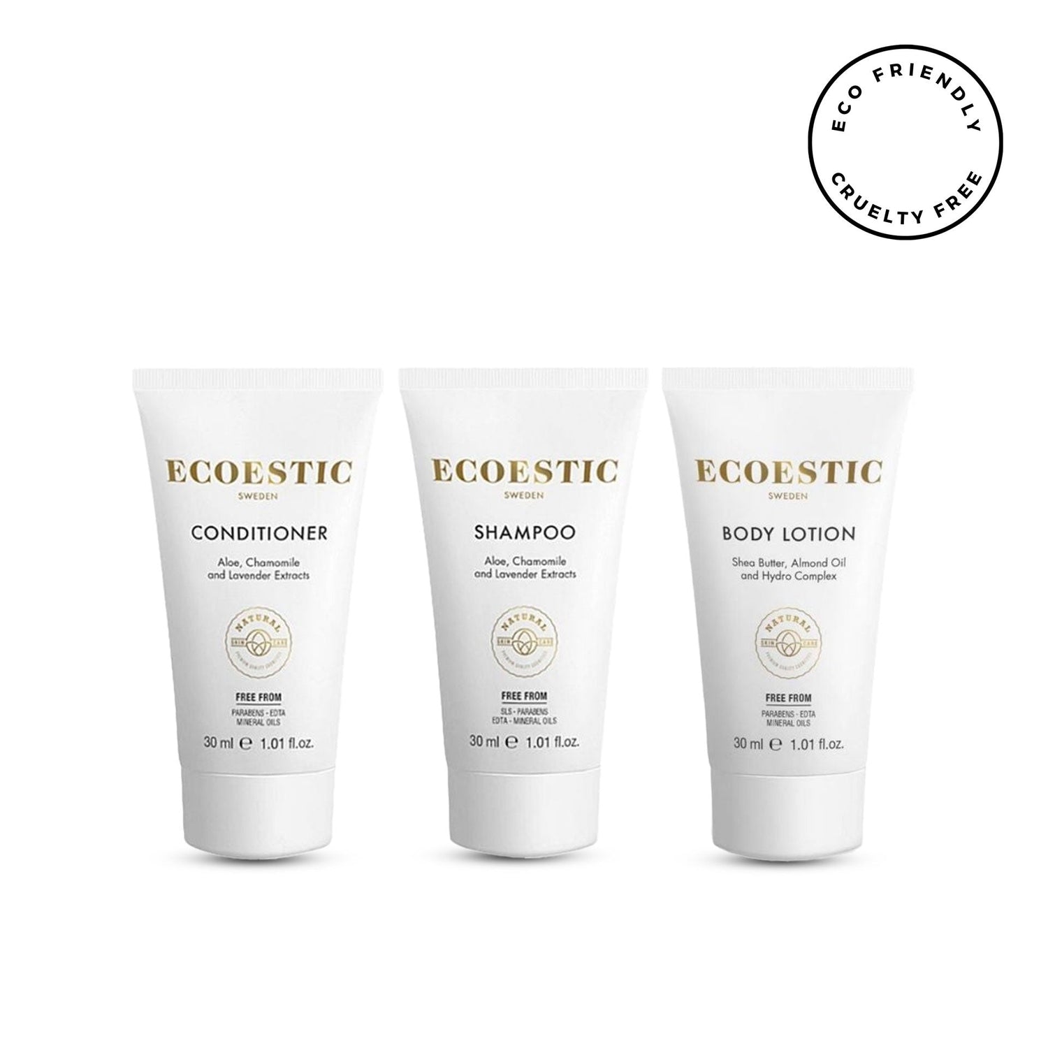 Resekit 3-pack 30ml - Ecoestic Sweden